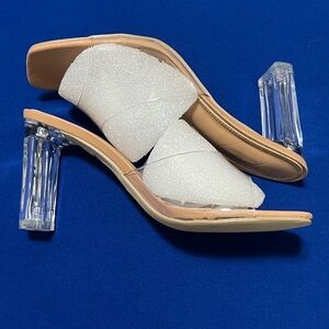 NEW Clear Crystal Heels
